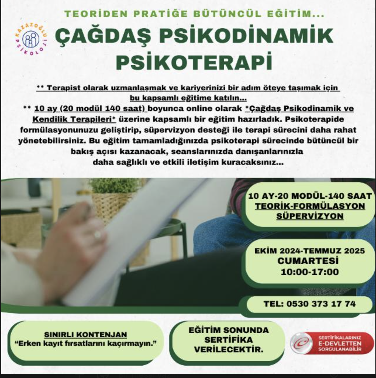 Çağdaş Psikodinamik Psikoterapi